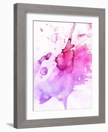 Abstract Watercolor Hand Painted Background-katritch-Framed Art Print