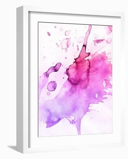 Abstract Watercolor Hand Painted Background-katritch-Framed Art Print