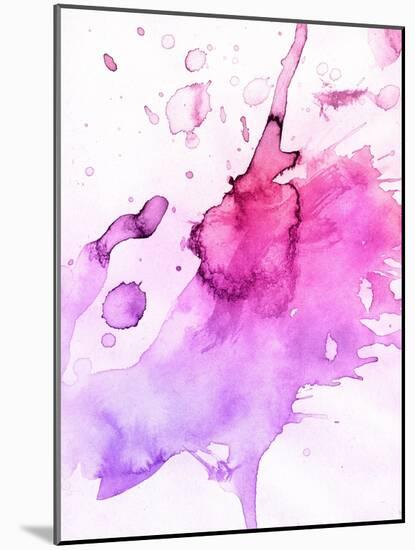 Abstract Watercolor Hand Painted Background-katritch-Mounted Art Print