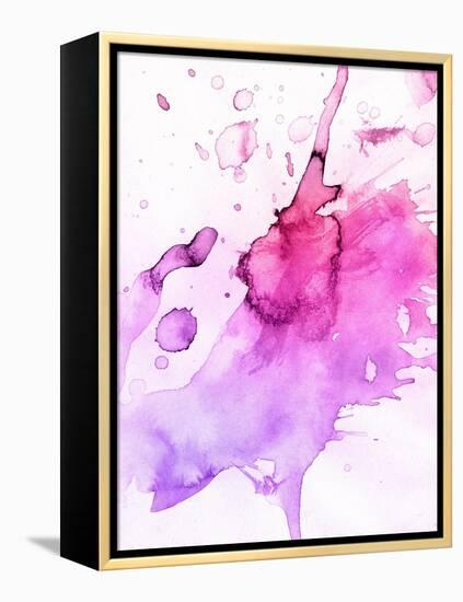 Abstract Watercolor Hand Painted Background-katritch-Framed Stretched Canvas