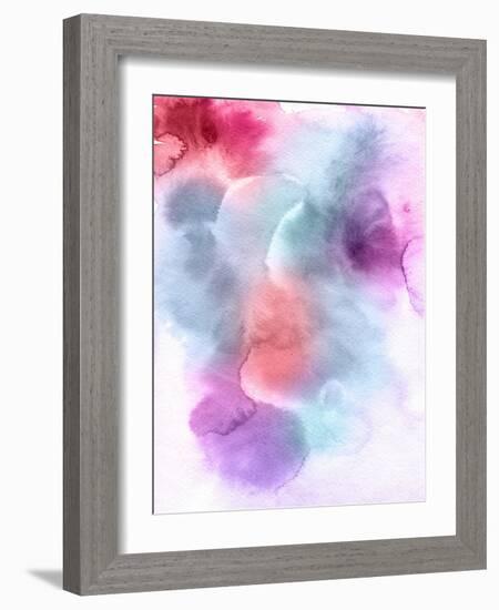 Abstract Watercolor Hand Painted Background-katritch-Framed Art Print