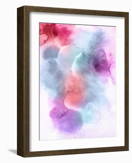 Abstract Watercolor Hand Painted Background-katritch-Framed Art Print