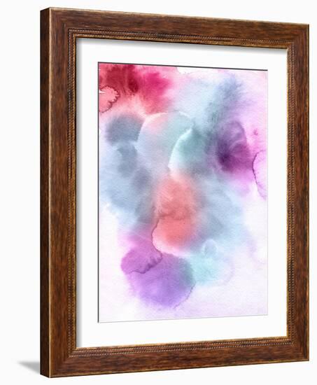 Abstract Watercolor Hand Painted Background-katritch-Framed Art Print