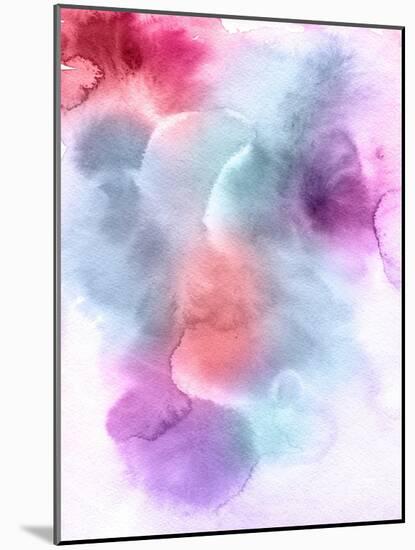 Abstract Watercolor Hand Painted Background-katritch-Mounted Art Print