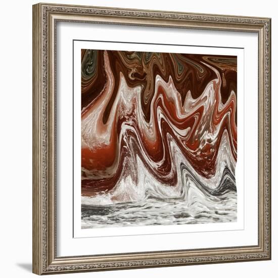 Abstract Waves 2-Sheldon Lewis-Framed Art Print