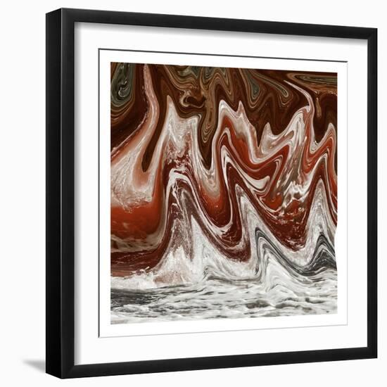 Abstract Waves 2-Sheldon Lewis-Framed Art Print