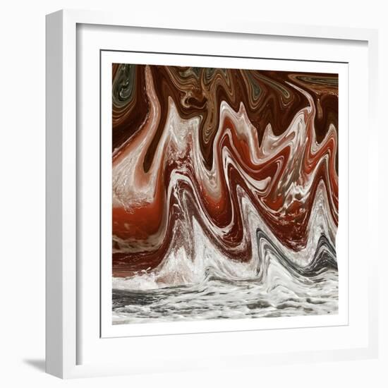 Abstract Waves 2-Sheldon Lewis-Framed Art Print