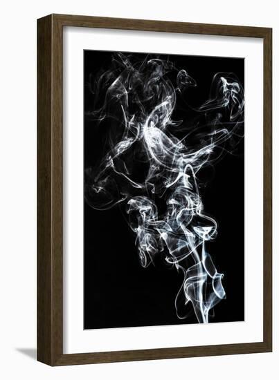 Abstract White Smoke - Horse Fever-Philippe HUGONNARD-Framed Art Print