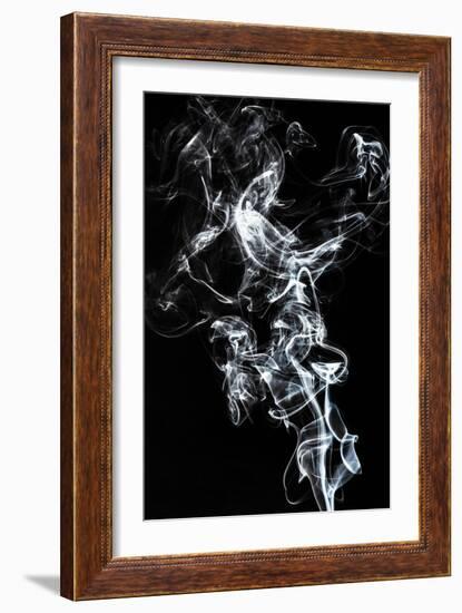 Abstract White Smoke - Horse Fever-Philippe HUGONNARD-Framed Art Print