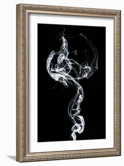 Abstract White Smoke - Medusa-Philippe HUGONNARD-Framed Art Print