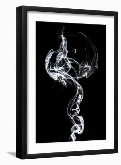 Abstract White Smoke - Medusa-Philippe HUGONNARD-Framed Art Print