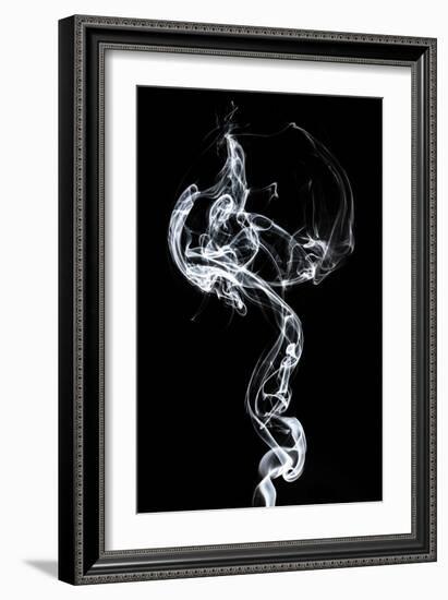 Abstract White Smoke - Medusa-Philippe HUGONNARD-Framed Art Print