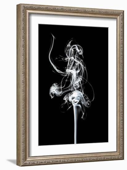 Abstract White Smoke - Prima Ballerina-Philippe HUGONNARD-Framed Art Print