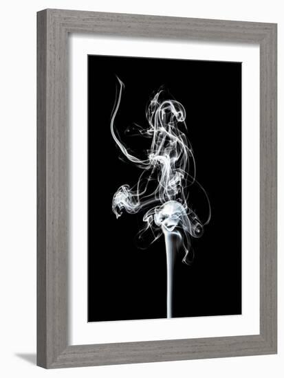 Abstract White Smoke - Prima Ballerina-Philippe HUGONNARD-Framed Art Print