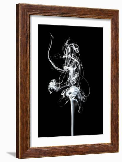 Abstract White Smoke - Prima Ballerina-Philippe HUGONNARD-Framed Art Print