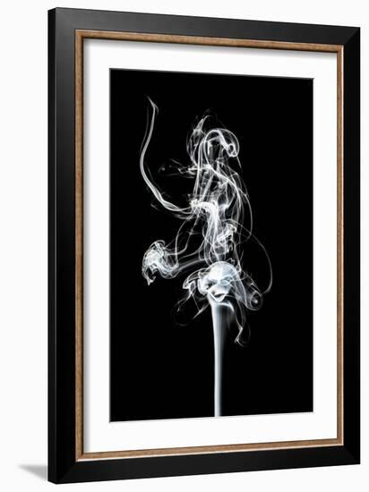 Abstract White Smoke - Prima Ballerina-Philippe HUGONNARD-Framed Art Print