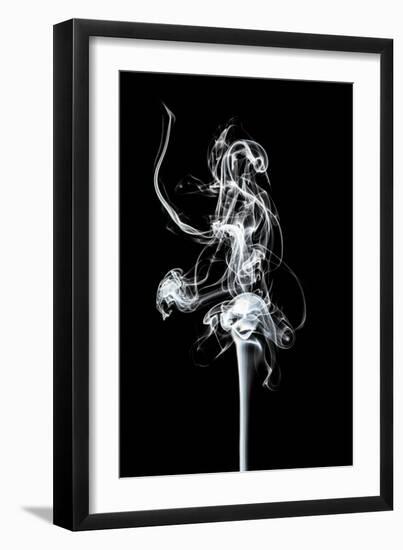 Abstract White Smoke - Prima Ballerina-Philippe HUGONNARD-Framed Art Print