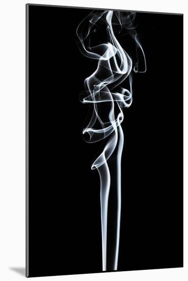 Abstract White Smoke - Sensual-Philippe HUGONNARD-Mounted Art Print