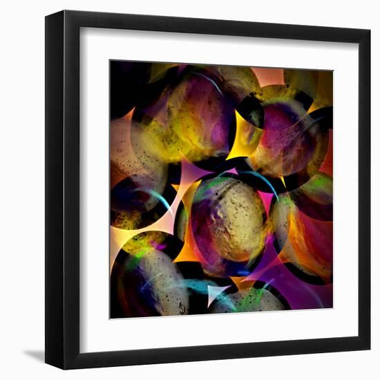 Abstract with Circles-Ursula Abresch-Framed Premium Photographic Print