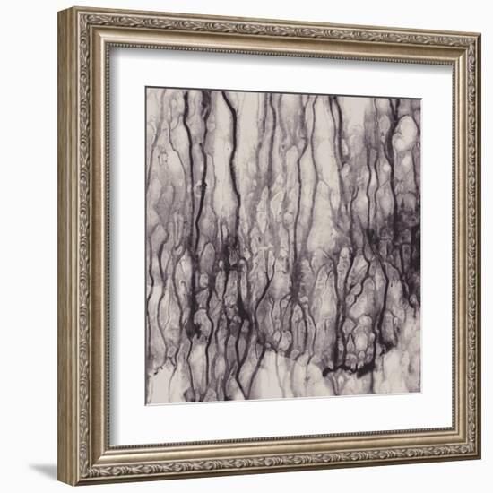 Abstract With Flowing Paint, No Effects, No Blends, No Gradients-greenga-Framed Art Print