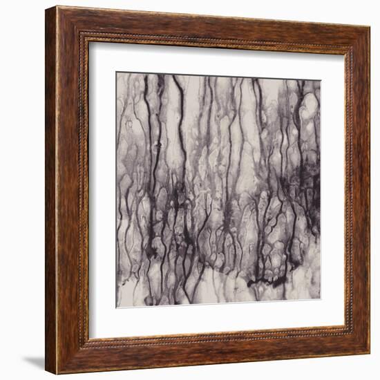 Abstract With Flowing Paint, No Effects, No Blends, No Gradients-greenga-Framed Art Print