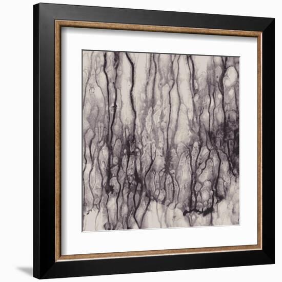 Abstract With Flowing Paint, No Effects, No Blends, No Gradients-greenga-Framed Art Print