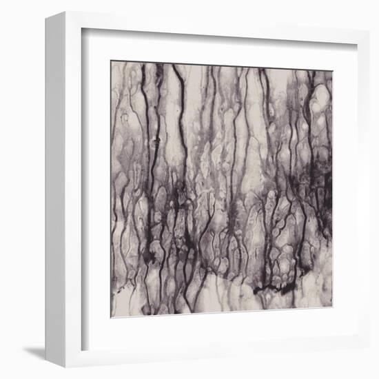 Abstract With Flowing Paint, No Effects, No Blends, No Gradients-greenga-Framed Art Print