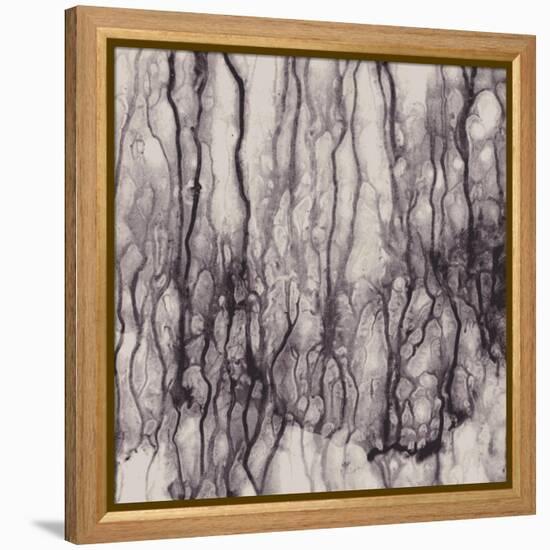 Abstract With Flowing Paint, No Effects, No Blends, No Gradients-greenga-Framed Stretched Canvas