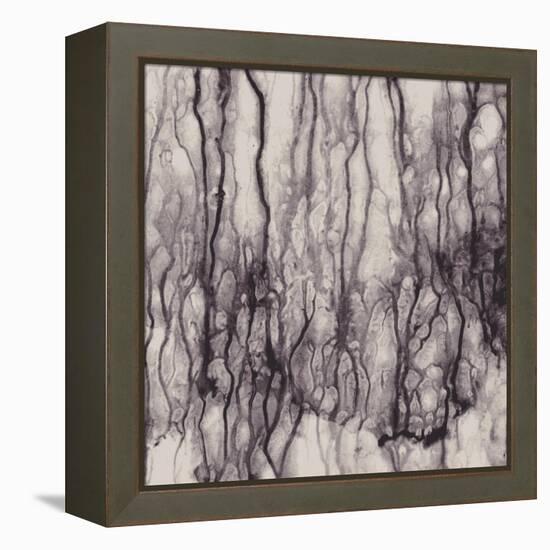 Abstract With Flowing Paint, No Effects, No Blends, No Gradients-greenga-Framed Stretched Canvas