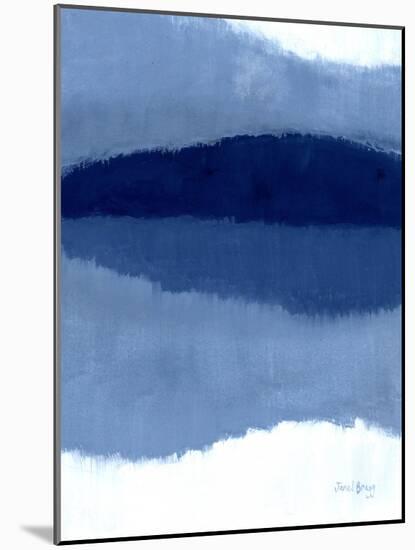 Abstract with San Juan Islands, C.2021 (Casein on Paper)-Janel Bragg-Mounted Giclee Print