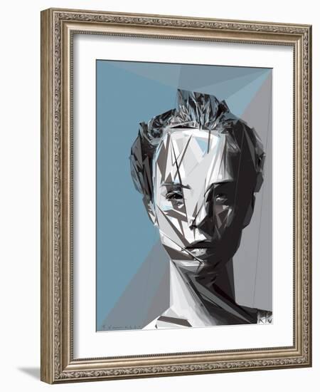 Abstract Woman II-Enrico Varrasso-Framed Art Print