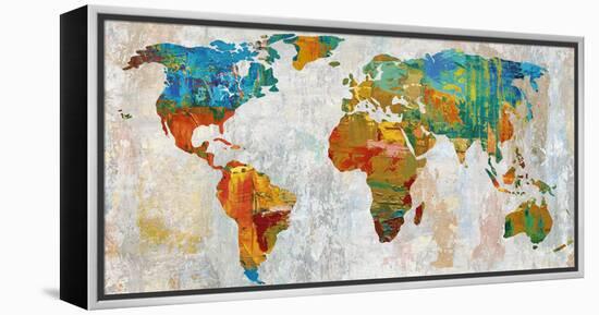 Abstract World Map-Paul Duncan-Framed Stretched Canvas