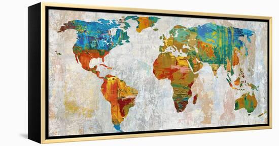 Abstract World Map-Paul Duncan-Framed Stretched Canvas