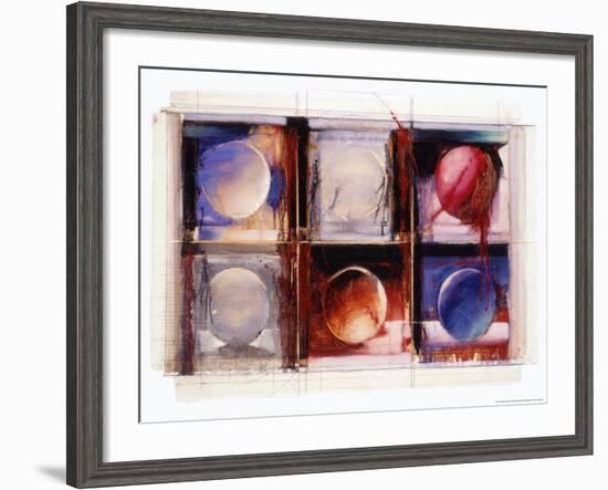 Abstract X-Dean Bruce-Framed Art Print