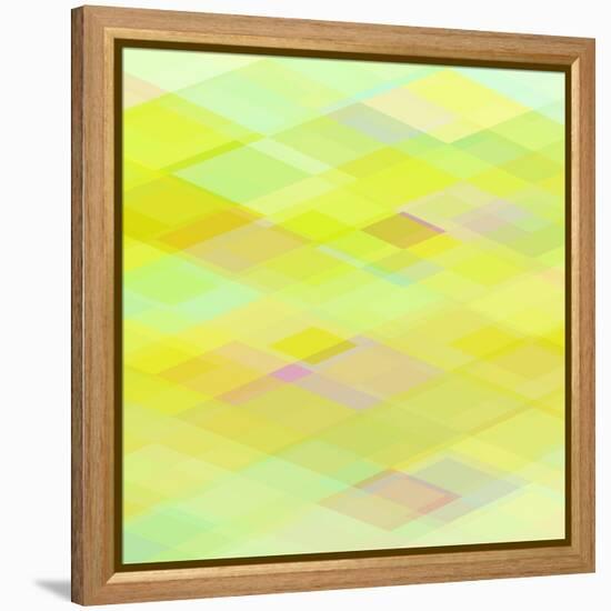 Abstract Yellow Geometrical Background-epic44-Framed Stretched Canvas