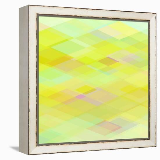 Abstract Yellow Geometrical Background-epic44-Framed Stretched Canvas