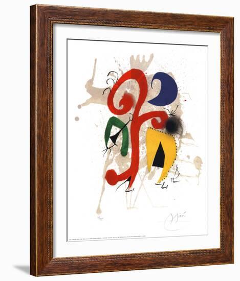 Abstract-Joan Miro-Framed Art Print