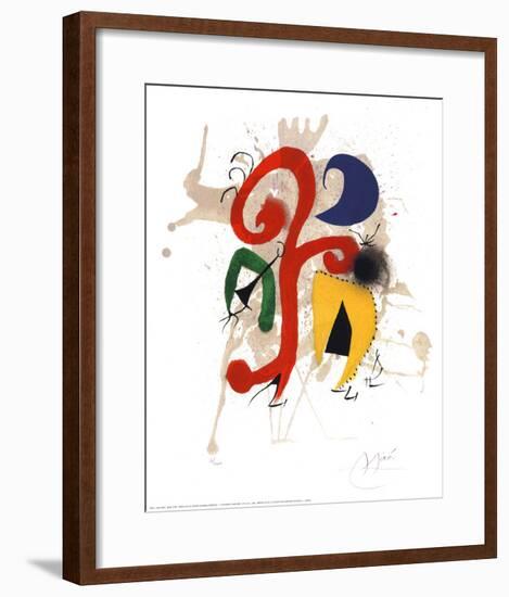 Abstract-Joan Miro-Framed Art Print