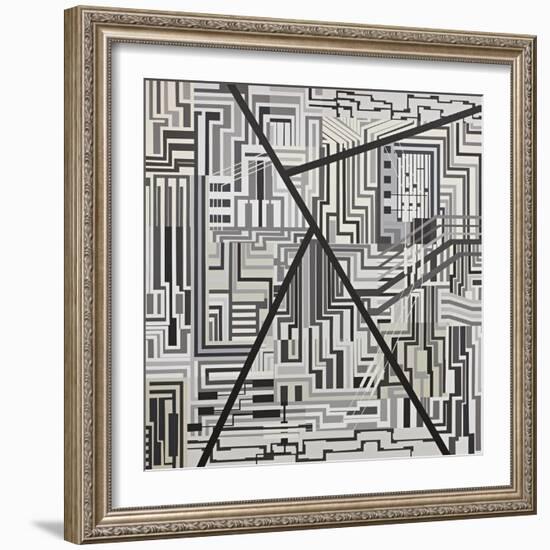 Abstract-Manuel Ros-Framed Giclee Print