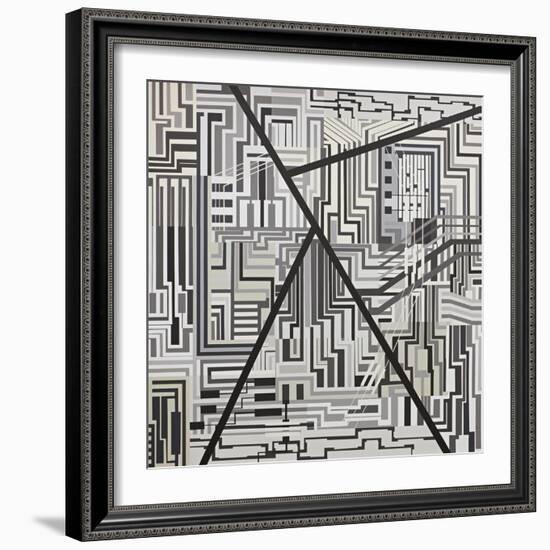 Abstract-Manuel Ros-Framed Giclee Print