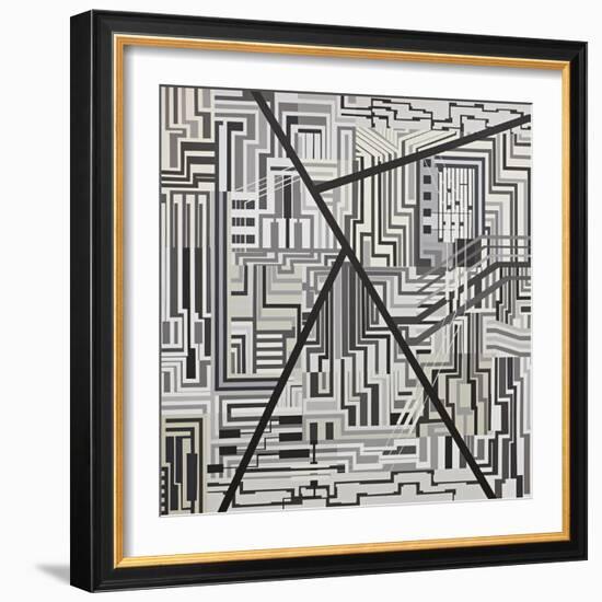 Abstract-Manuel Ros-Framed Giclee Print