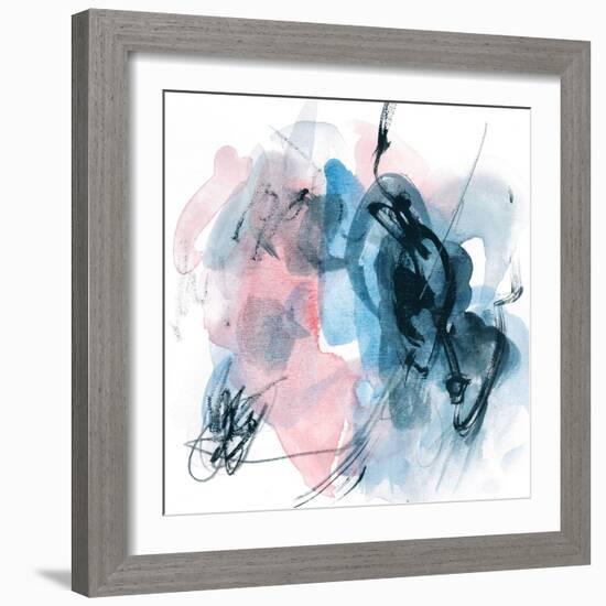 Abstracted Blues II-Melissa Wang-Framed Art Print