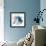 Abstracted Blues II-Melissa Wang-Framed Art Print displayed on a wall