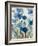 Abstracted Floral in Blue II-Silvia Vassileva-Framed Art Print