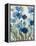 Abstracted Floral in Blue II-Silvia Vassileva-Framed Stretched Canvas