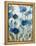 Abstracted Floral in Blue III-Silvia Vassileva-Framed Stretched Canvas