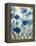 Abstracted Floral in Blue III-Silvia Vassileva-Framed Stretched Canvas