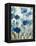 Abstracted Floral in Blue III-Silvia Vassileva-Framed Stretched Canvas