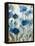 Abstracted Floral in Blue III-Silvia Vassileva-Framed Stretched Canvas