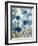 Abstracted Floral in Blue III-Silvia Vassileva-Framed Art Print